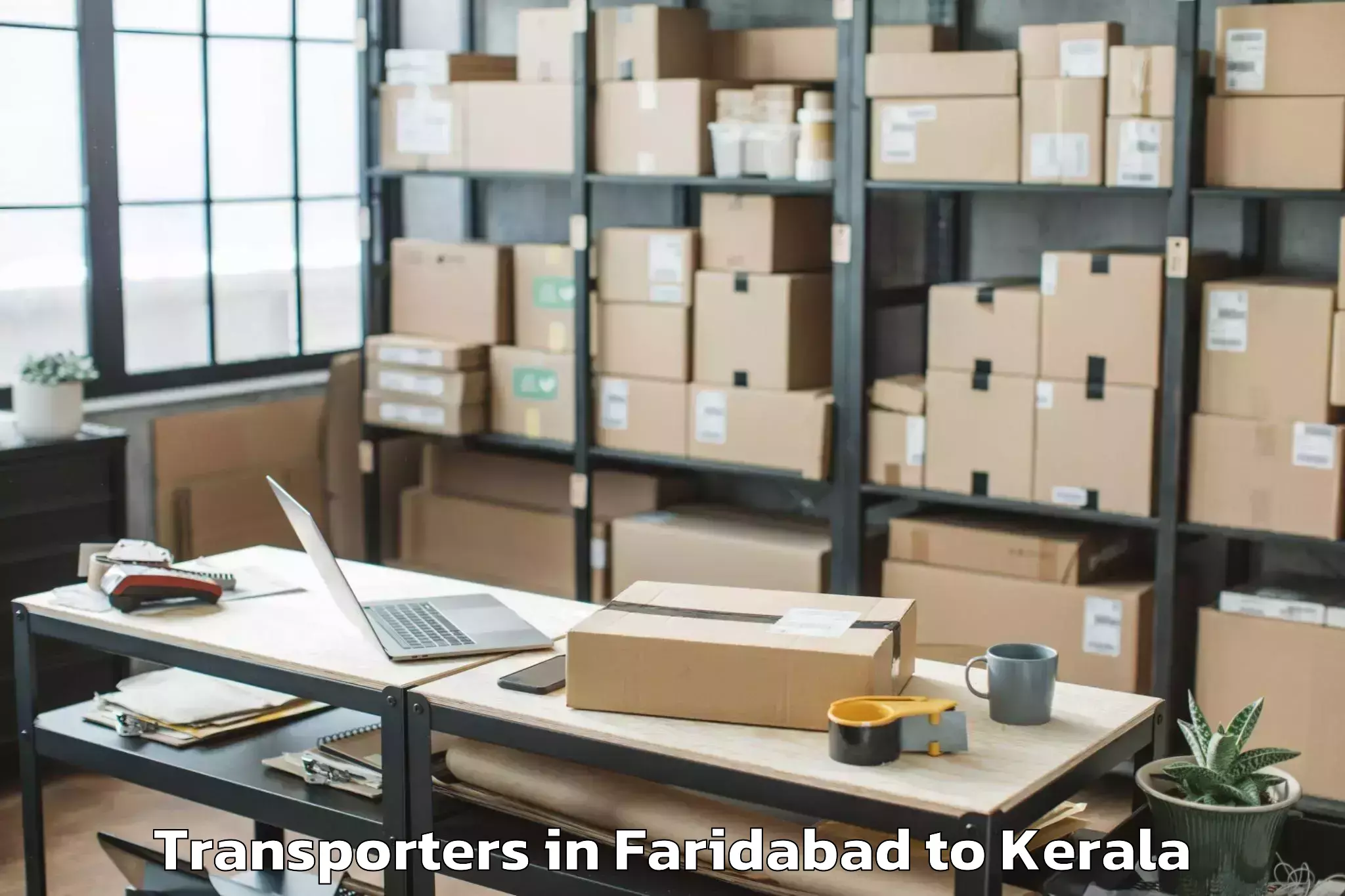 Leading Faridabad to Mall Of Joy Kottayam Transporters Provider